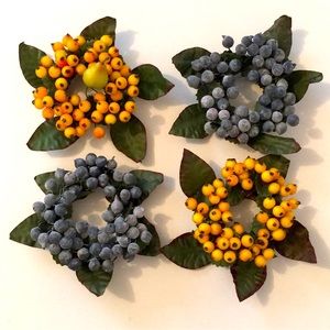 Decorative Fruit Accent 4 pieces NEW